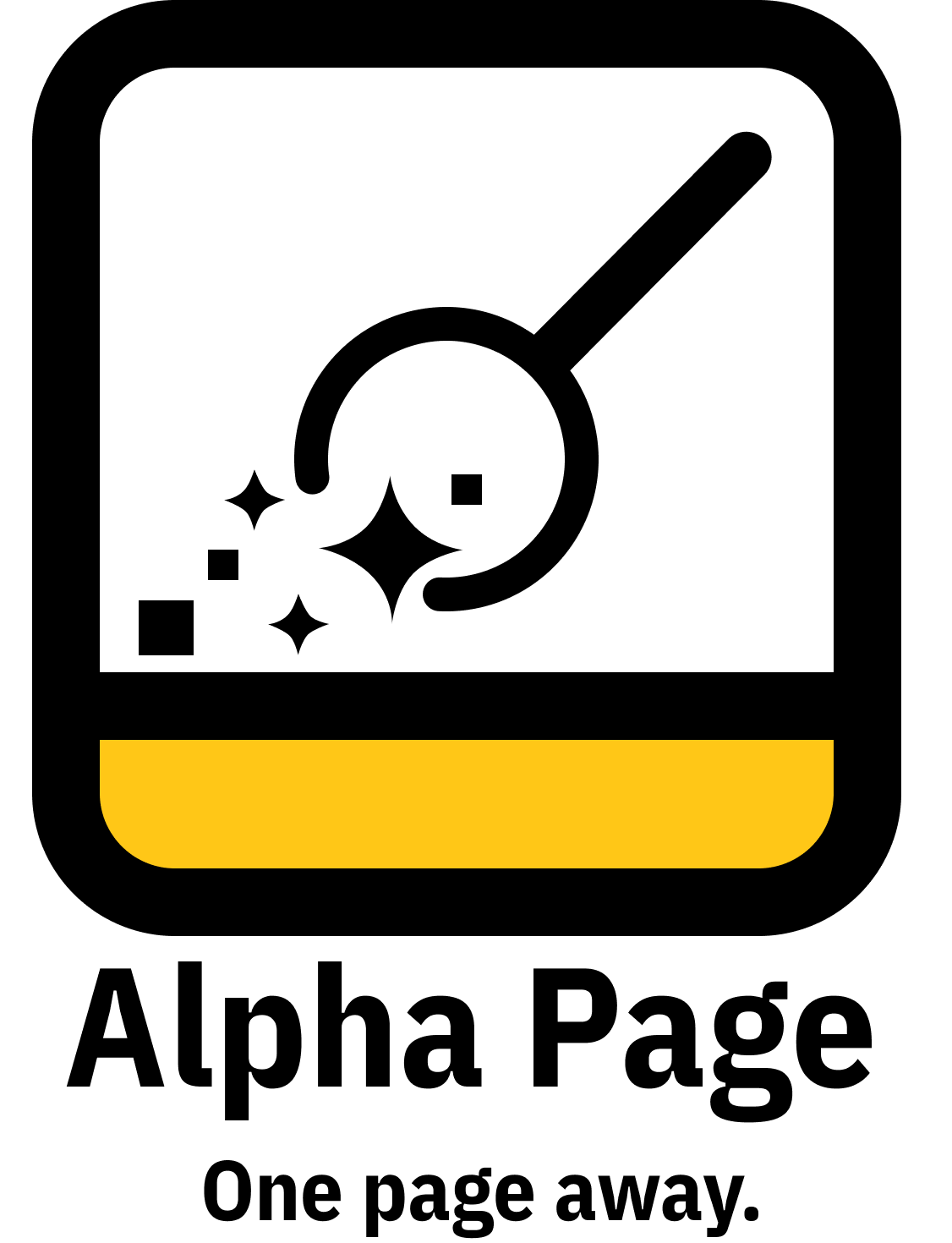 Alpha Page — One page away.